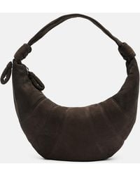 Lemaire - Fortune Croissant Small Suede Shoulder Bag - Lyst
