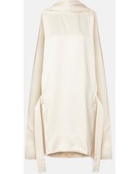 TOTEME - Cocoon Deconstructed Satin Minidress - Lyst
