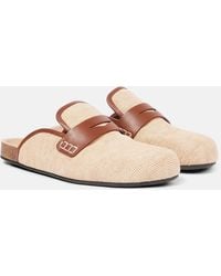 JW Anderson - Leather-Trimmed Mules - Lyst