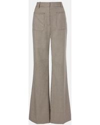 Nili Lotan - Christophe Virgin Wool Flared Pants - Lyst