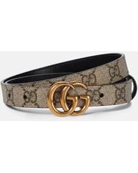 Gucci - Ceinture Reversible Gg Supreme En Cuir - Lyst