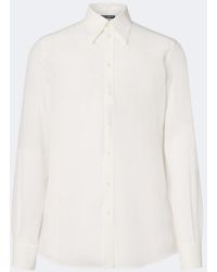 Dolce & Gabbana - Silk Crepe De Chine Shirt - Lyst