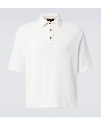 Loro Piana - Murano Cotton And Silk Velour Polo Shirt - Lyst