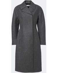 Jil Sander - Double-Breasted Virgin Wool Coat - Lyst
