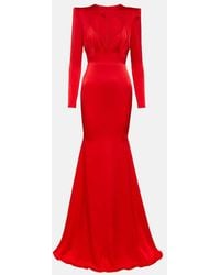 Alex Perry - Garland Cutout Satin Crepe Gown - Lyst