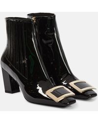 Roger Vivier - Patent Leather Ankle Boots - Lyst