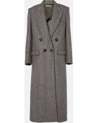 Stella McCartney - Double-breasted Wool And Silk-blend Coat - Lyst