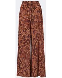 Ulla Johnson - Sawyer Silk Crepe De Chine Wide-Leg Pants - Lyst