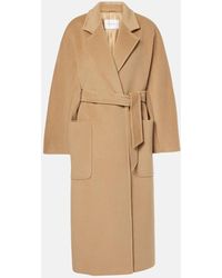 Max Mara - Locri Wool And Cashmere Wrap Coat - Lyst
