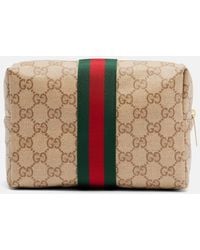 Gucci - Essence Gg Canvas Mini Pouch - Lyst