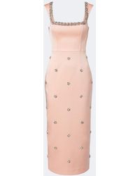 Rebecca Vallance - Ayla Embellished Satin Cocktail Dress - Lyst