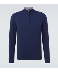 Eleventy - Cashmere Half-Zip Sweater - Lyst