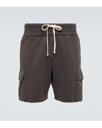 Les Tien - Cotton Jersey Cargo Shorts - Lyst