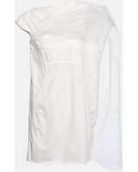 Rick Owens - Cotton And Tulle Minidress - Lyst