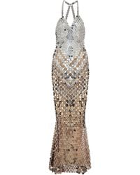 Paco Rabanne Exklusiv bei Mytheresa – Verzierte Robe - Mettallic