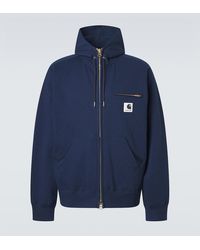 Sacai - X Carhartt Cotton Jersey Hoodie - Lyst