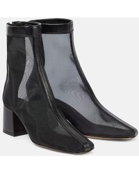 Souliers Martinez - Firme 50 Leather-trimmed Ankle Boots - Lyst