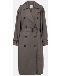 TOTEME - Double-Breasted Cotton-Blend Trench Coat - Lyst