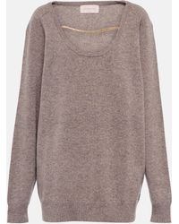 Christopher Kane Chain-detail Wool Sweater - Gray