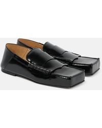 Jacquemus - Square-Toe Leather Loafer Flats - Lyst