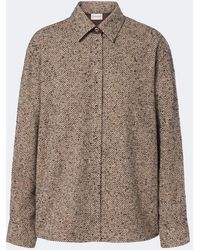 Moncler - Wool-Blend Tweed Overshirt - Lyst