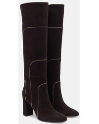 Gianvito Rossi - 85 Suede Knee-High Boots - Lyst