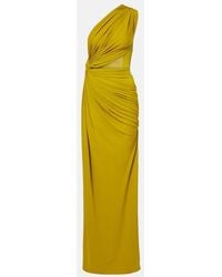 Alex Perry - Draped One-Shoulder Crepe Jersey Gown - Lyst