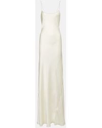Victoria Beckham - Satin Slip Dress - Lyst