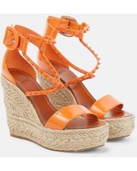 Christian Louboutin - Chocazeppa 120 Embellished Wedge Sandals - Lyst