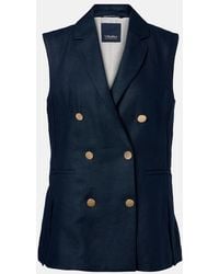Max Mara - Bird Linen Vest - Lyst