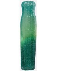 Jonathan Simkhai - Translucent Sequined Semi-Sheer Gown - Lyst