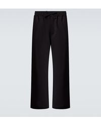 Saman Amel - Wool Wide-Leg Pants - Lyst