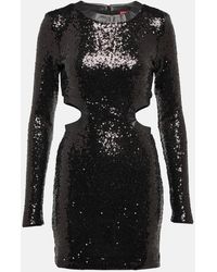 STAUD - Robe Dolce A Sequins - Lyst