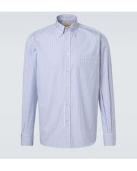 Valentino - Striped Cotton Shirt - Lyst