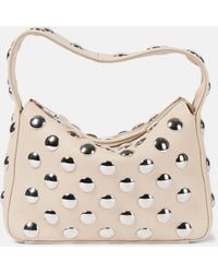 KHAITE - Elena Small Studded Leather Tote Bag - Lyst
