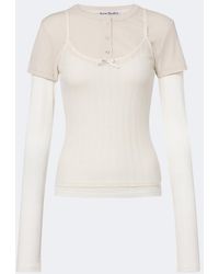 Acne Studios - Layered Jersey Top - Lyst