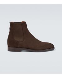 ZEGNA - Suede Chelsea Boots - Lyst