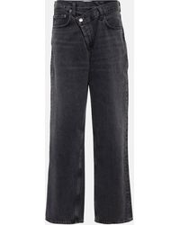 Agolde - Criss Cross High-rise Straight Jeans - Lyst