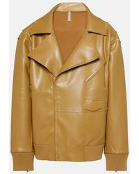 Norma Kamali - Oversized Faux Leather Jacket - Lyst