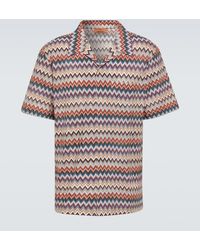 Missoni - Camisa en mezcla de algodon con zigzag - Lyst