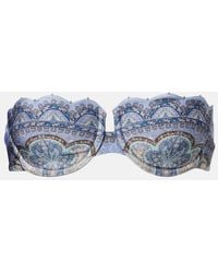 Zimmermann - Wanderlust Printed Bikini Top - Lyst