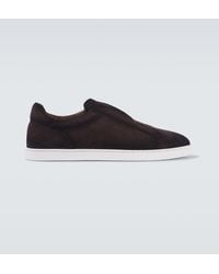 Magnanni - Open Suede Sneakers - Lyst