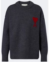 Ami Paris - Ami De Cour Virgin Wool Sweater - Lyst