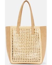 KHAITE - Zoe Small Raffia-Effect Tote Bag - Lyst