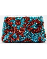 Dries Van Noten - Embellished Satin Clutch - Lyst
