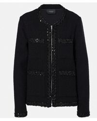 Giambattista Valli - Sequined Wool-Blend Jacket - Lyst