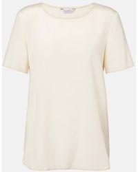 Max Mara - Aris Silk-Blend T-Shirt - Lyst
