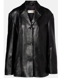 Nour Hammour - Opus Leather Blazer - Lyst