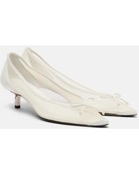 Jacquemus - Tourni Leather-Trimmed Mesh Pumps - Lyst