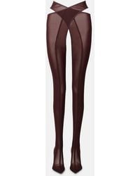 The Attico - Cheopissima 105 Mesh Over-The-Knee Boots - Lyst